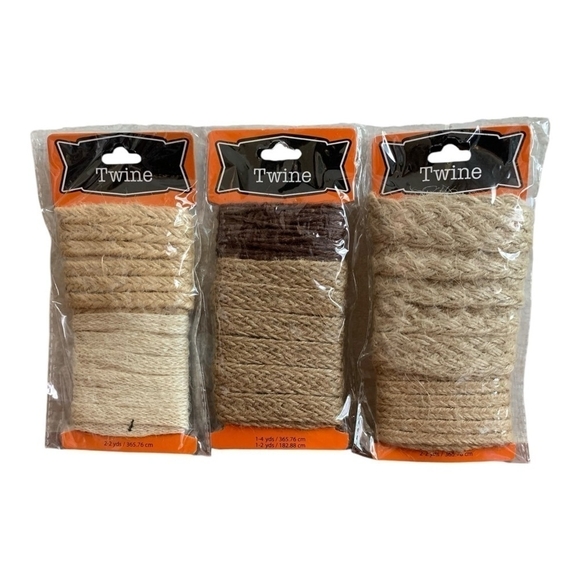 Twine Other - New TWINE Ribbons Set 3 Sets of Decorative Ribbons Craft Jutes Craft Ribbons